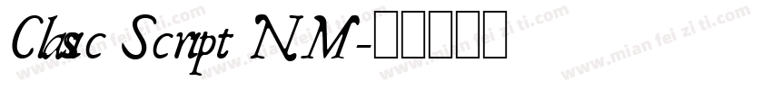 Classic Script NM字体转换